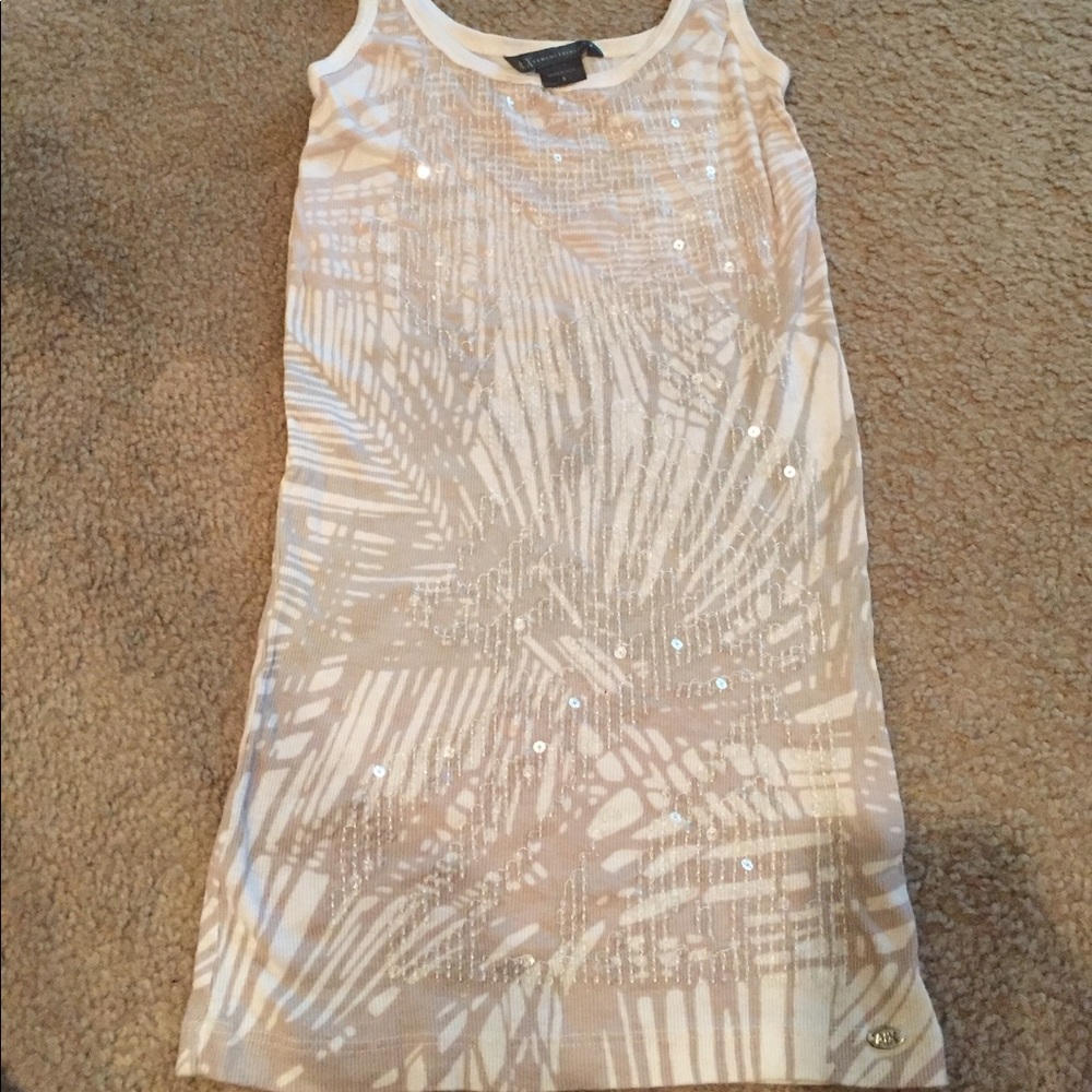 Armani exchange sequin tank top
